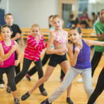 Kids dance fitness class.